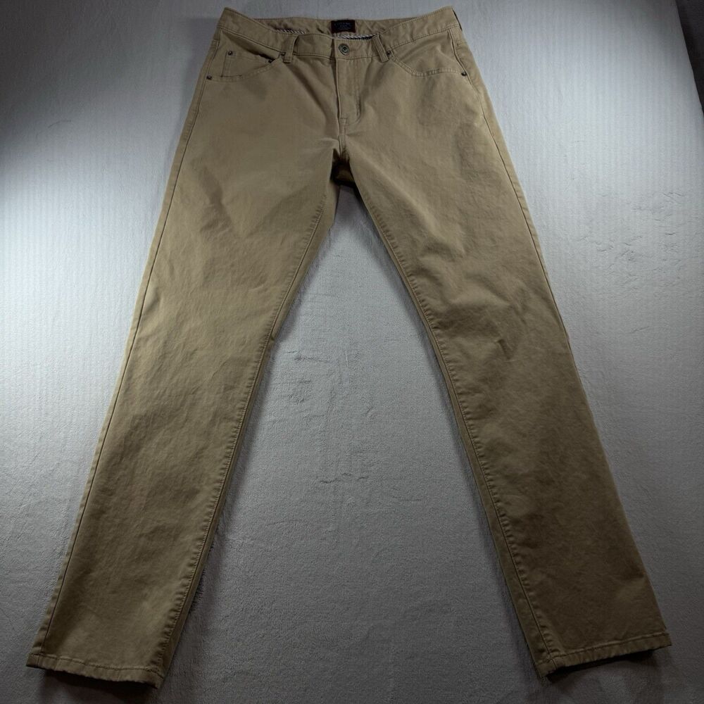 Untuckit Men's Pants Size 33x32 Straight Fit Stretch Color Beige